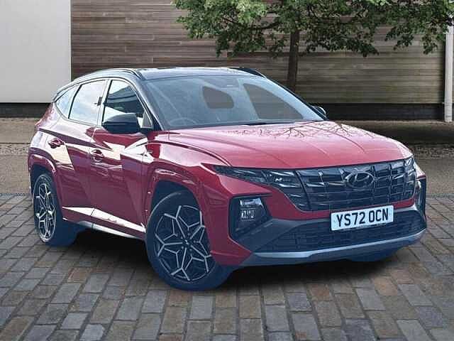 Hyundai TUCSON 1.6 T-GDi 13.8kWh N Line SUV 5dr Petrol Plug-in Hybrid Auto 4WD Euro 6 (s/s) (26 Engine Red - Black Roof