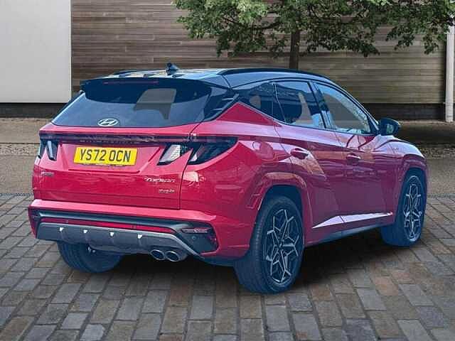 Hyundai TUCSON 1.6 T-GDi 13.8kWh N Line SUV 5dr Petrol Plug-in Hybrid Auto 4WD Euro 6 (s/s) (26 Engine Red - Black Roof