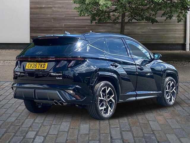 Hyundai TUCSON 1.6 T-GDi N Line S SUV 5dr Petrol Hybrid Auto Euro 6 (s/s) (215 ps) Abyss Black Pearl