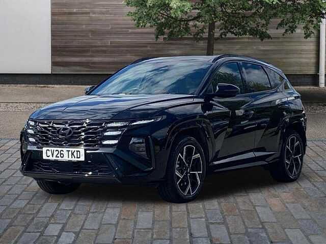 Hyundai TUCSON 1.6 T-GDi N Line S SUV 5dr Petrol Hybrid Auto Euro 6 (s/s) (215 ps) Abyss Black Pearl