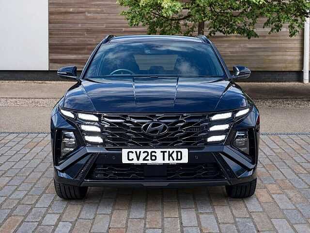 Hyundai TUCSON 1.6 T-GDi N Line S SUV 5dr Petrol Hybrid Auto Euro 6 (s/s) (215 ps) Abyss Black Pearl