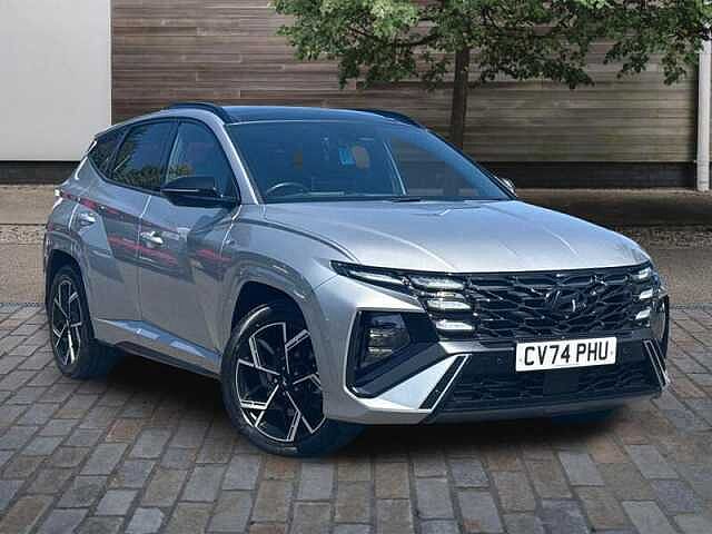 Hyundai TUCSON 1.6 T-GDi N Line S SUV 5dr Petrol Hybrid Auto 4WD Euro 6 (s/s) (215 ps) Shimmering Silver