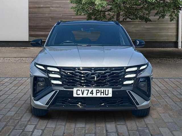 Hyundai TUCSON 1.6 T-GDi N Line S SUV 5dr Petrol Hybrid Auto 4WD Euro 6 (s/s) (215 ps) Shimmering Silver
