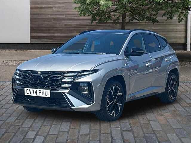 Hyundai TUCSON 1.6 T-GDi N Line S SUV 5dr Petrol Hybrid Auto 4WD Euro 6 (s/s) (215 ps) Shimmering Silver