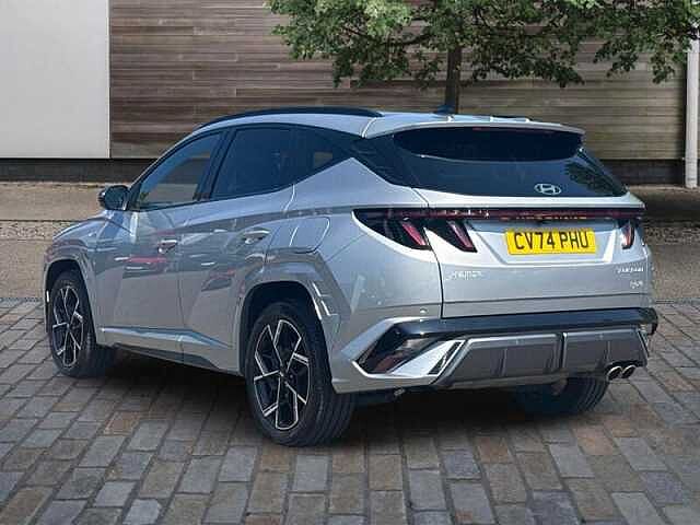 Hyundai TUCSON 1.6 T-GDi N Line S SUV 5dr Petrol Hybrid Auto 4WD Euro 6 (s/s) (215 ps) Shimmering Silver