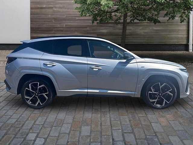 Hyundai TUCSON 1.6 T-GDi N Line S SUV 5dr Petrol Hybrid Auto 4WD Euro 6 (s/s) (215 ps) Shimmering Silver