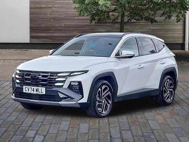Hyundai TUCSON 1.6 T-GDi Ultimate SUV 5dr Petrol Hybrid Auto Euro 6 (s/s) (215 ps) Atlas White