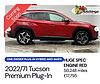 Hyundai TUCSON 1.6 h T-GDi 13.8kWh Premium SUV 5dr Petrol Plug-in Hybrid Auto 4WD Euro 6 (s/s) Red